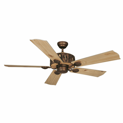 Vaxcel Log Cabin 52" Ceiling Fan - Weathered Patina - FN52265WP