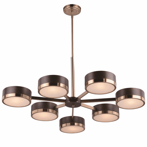 Vaxcel Madison 7-LT Chandelier - Architectural Bronze - H0219