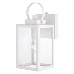 Vaxcel Medinah 1-LT Outdoor Wall Lantern - Textured White - T0553