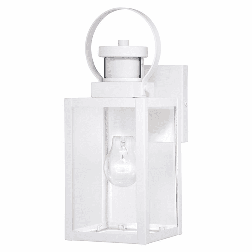 Vaxcel Medinah Motion Sensor Outdoor Wall Light - Textured White - T0568