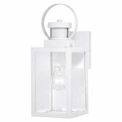 Vaxcel Medinah Motion Sensor Outdoor Wall Light - Textured White - T0568