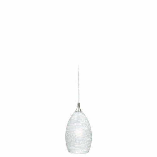 Vaxcel Milano 4-1/2" Mini Pendant w/Cocoon Glass - Satin Nickel - PD57111SN