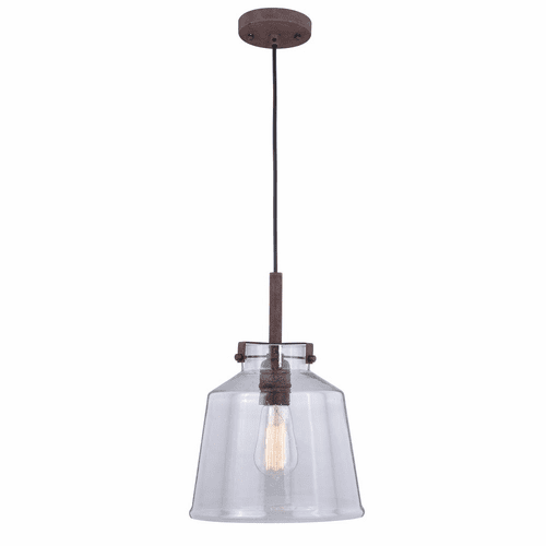 Vaxcel Milone 1-LT Pendant - Textured Rustic Bronze - P0260