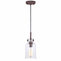 Vaxcel Milone Mini Pendant - Textured Rustic Bronze - P0259