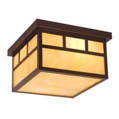 Vaxcel Mission 12" Outdoor Ceiling Light - Burnished Bronze - OF37211BBZ