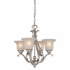 Vaxcel Monrovia 4-LT Chandelier (Dual Mount) - Brushed Nickel - CH35404BN