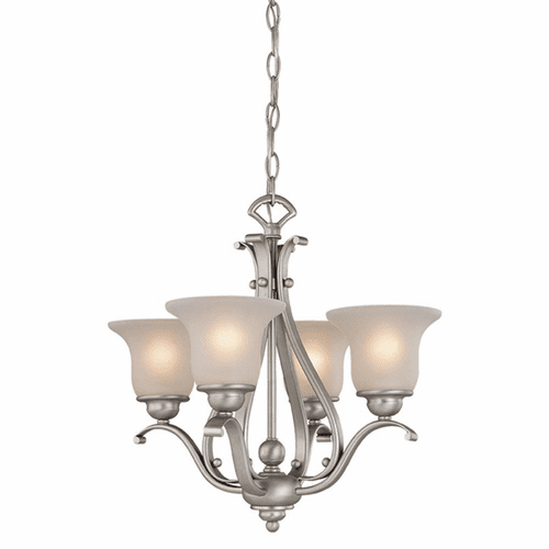Vaxcel Monrovia 4-LT Chandelier (Dual Mount) - Brushed Nickel - CH35404BN