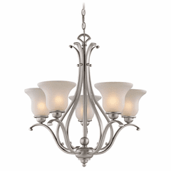 Vaxcel Monrovia 5-LT Chandelier - Brushed Nickel - CH35405BN
