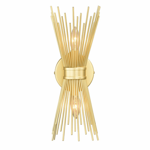 Vaxcel Nikko 2-LT Wall Light - Gold - W0337