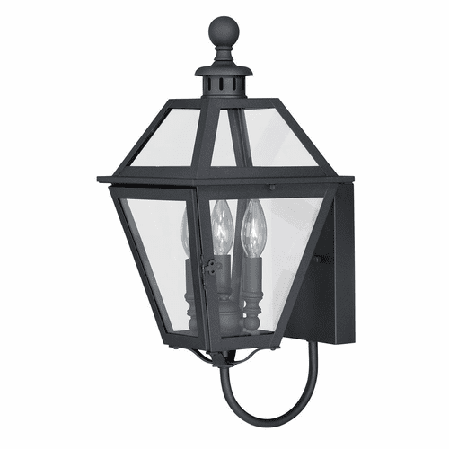 Vaxcel Nottingham 9" Outdoor Wall Light - Textured Black - T0079