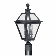 Vaxcel Nottingham 9" Post Light - Textured Black - T0082