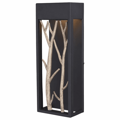 Vaxcel Ocala 1-LT Wall Sconce - Textured Black and Poplar - T0561