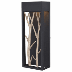 Vaxcel Ocala 1-LT Wall Sconce - Textured Black and Poplar - T0561