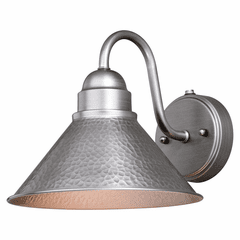 Vaxcel Outland 10" Outdoor Wall Light - Brushed Pewter - T0490