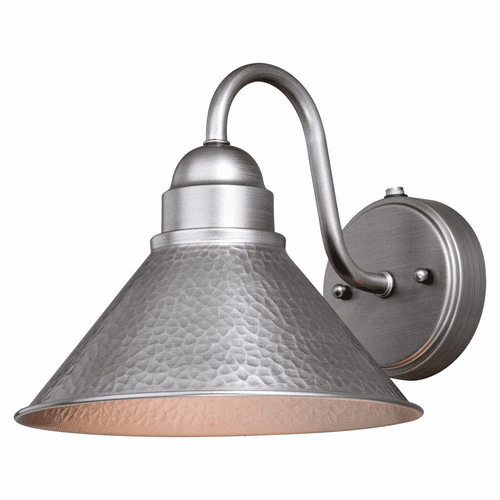 Vaxcel Outland 10" Outdoor Wall Light - Brushed Pewter - T0490