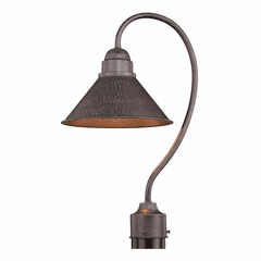 Vaxcel Outland 10" Post Light - Outer Aged Iron - T0348