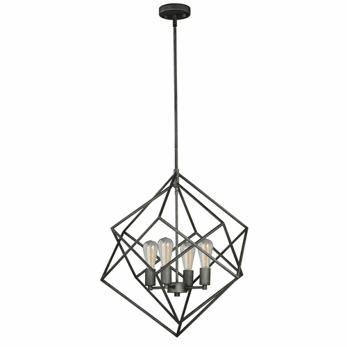 Vaxcel Rad 4-LT Pendant - Warm Pewter - P0187