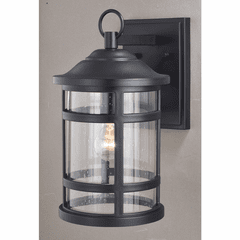 Vaxcel Southport 8.5" Outdoor Wall Light - Matte Black - T0524