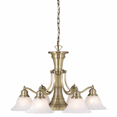 Vaxcel Standford 7-LT Chandelier - Antique Brass - CH30307A