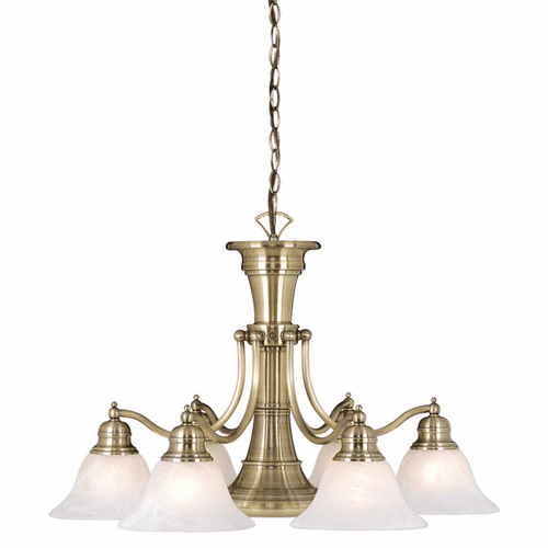 Vaxcel Standford 7-LT Chandelier - Antique Brass - CH30307A