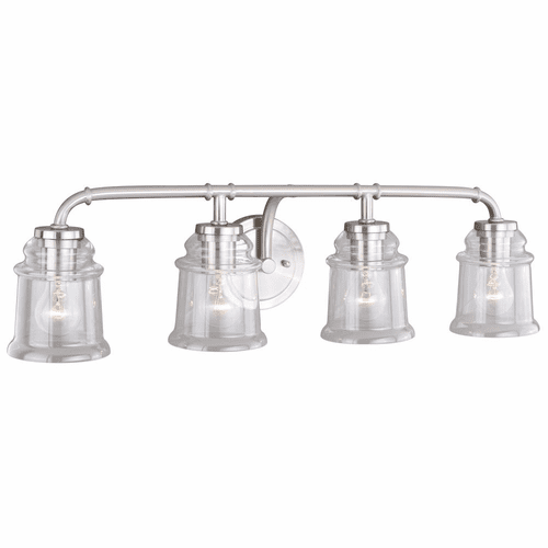 Vaxcel Toledo 4-LT Vanity Light - Satin Nickel - W0242