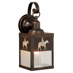 Vaxcel Trail 5" Outdoor Wall Light - Burnished Bronze - T0110