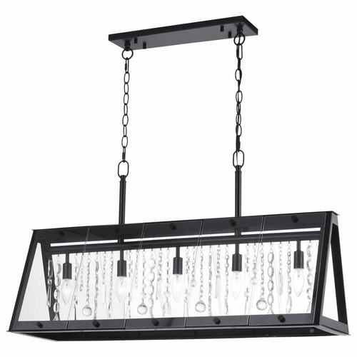 Vaxcel Tremont 5-LT Linear Chandelier/Island Pendant - Oil Rubbed Bronze - H0244