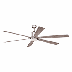 Vaxcel Wheelock 72" Indoor Ceiling Fan - Satin Nickel - F0079