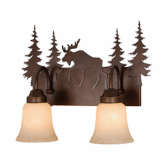 Vaxcel Yellowstone 2-LT Vanity Light - Burnished Bronze - VL55602BBZ