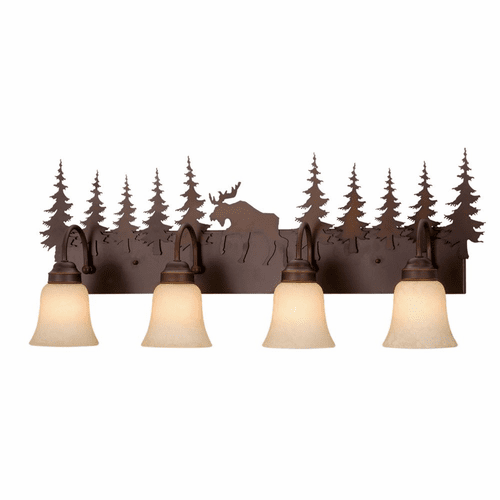 Vaxcel Yellowstone 4-LT Vanity Light - Burnished Bronze - VL55604BBZ