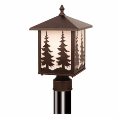Vaxcel Yosemite 8" Post Light - Burnished Bronze - OP33485BBZ
