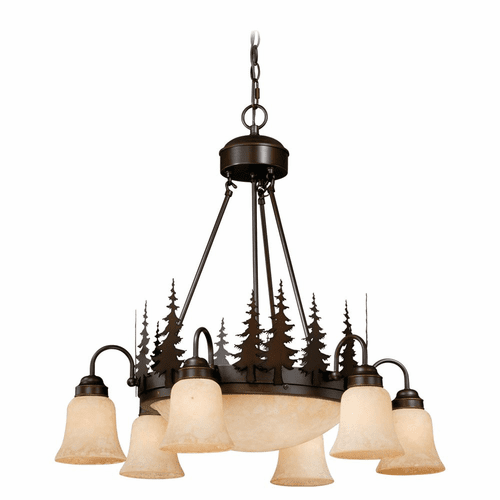 Vaxcel Yosemite 9-LT Chandelier - Burnished Bronze - CH55506BBZ