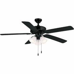 Wind River Dalton 52" 3-LT LED Ceiling Fan - Matte Black - WR1422MB