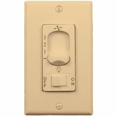 Wind River Dual Ceiling Fan Wall Control - Almond - WSC4403AL