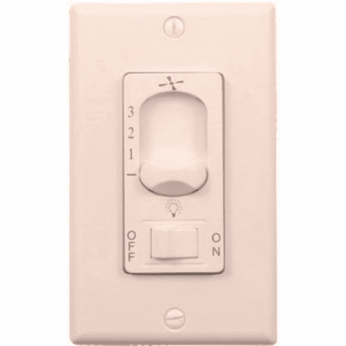 Wind River Dual Ceiling Fan Wall Control - White  - WSC4403W