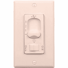 Wind River Dual Ceiling Fan Wall Control - White  - WSC4403W