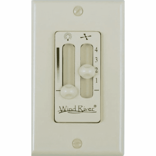 Wind River Dual Fan Light/Wall Light Control - Almond - WSC4402AL