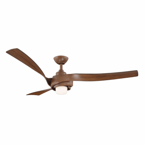 Wind River Kurve 60" Smart LED Ceiling Fan - Walnut  - WR1804WAL