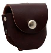 Belt Holster for Snuff/Tobacco Chew - Brown Leather