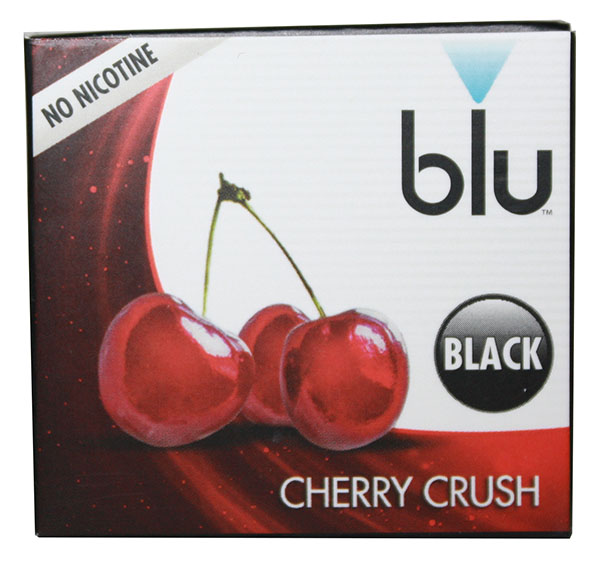 blu e-Cigarette Flavor Cherry Crush Cartiridge - Black No Nicotine (5piece  box)