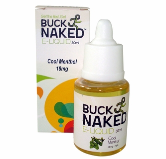 Buck Naked E-Liquid 30ml Bottle - 18mg Nicotine/High - Cool Menthol
