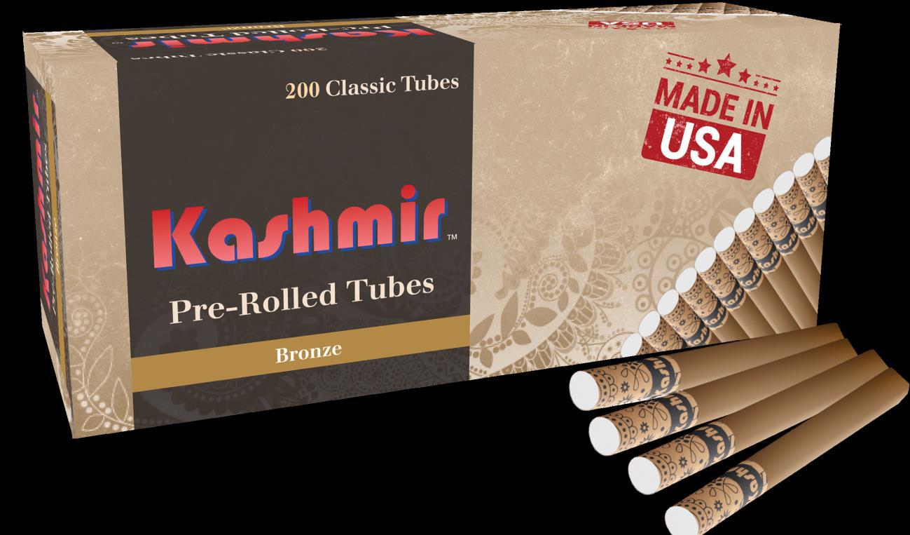 kashmir cigarette tubes Kashmir Bronze Brown Tubes