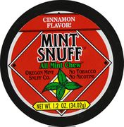 Oregon Mint Snuff Co. - Mint Snuff - All Mint Chew - Cinnamon Flavor - 1.2oz Tin