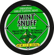 Oregon Mint Snuff Co. - Mint Snuff - All Mint Chew - Original Mint - 1.2oz Tin