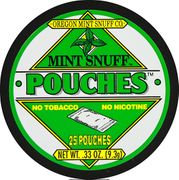 Oregon Mint Snuff Co. - Mint Snuff Pouches - Original Mint - .33oz Tin/25 Pouches