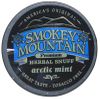 Smokey Mountain Premium Herbal Snuff ARCTIC MINT 1.0oz Canister Tobacco Free