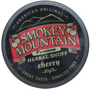 Smokey Mountain Premium Herbal Snuff CHERRY 1.0oz Canister Tobacco Free