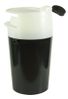 The Spittoon - Cup and Moist Tobacco Tin Holder - Black Cup/White Top