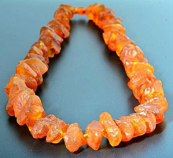 Baltic Amber Necklace For Women - Genuine Cognac Baroque Beads, 18 Inch Healing Stone Jewelry With Natural Benefits