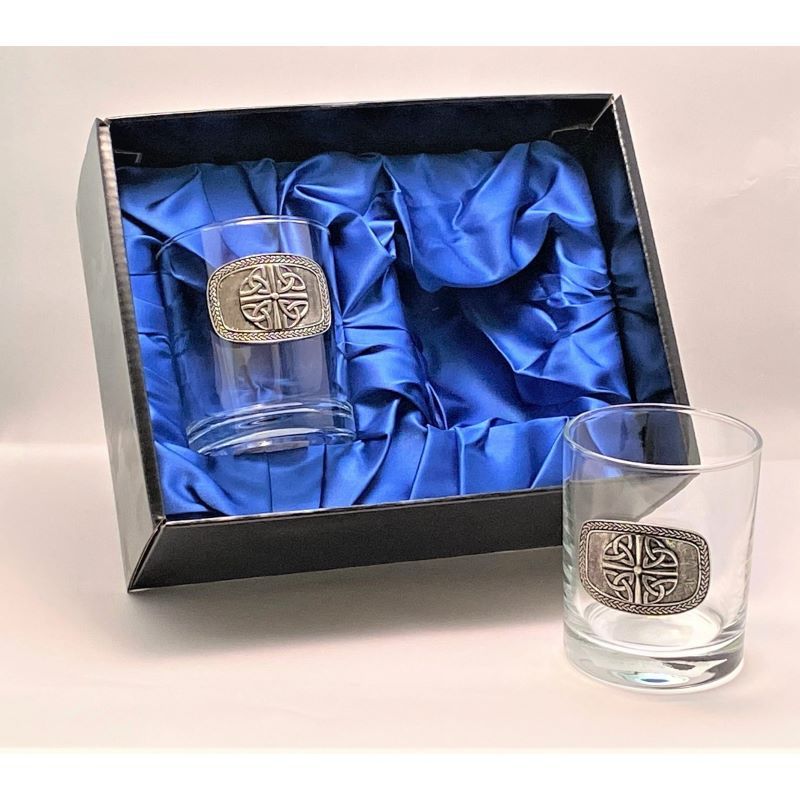 Celtic Pewter Whiskey Glass Set of